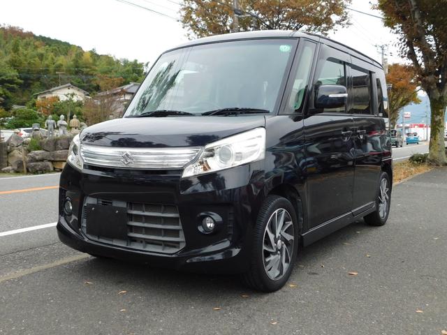 スペーシアカスタム TS 両側電動スライドドア ブルートゥス フルセグテレビナビ スマートキー2個 ロールブラインド ETC(14枚目)