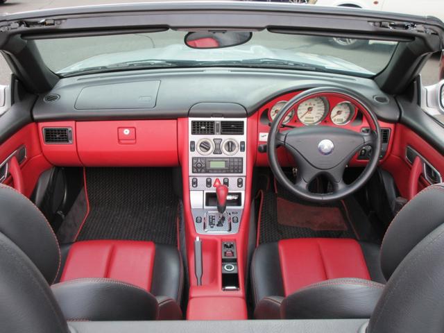 SLK230コンプレッサー 黒赤レザー クルコン 西新(9枚目)