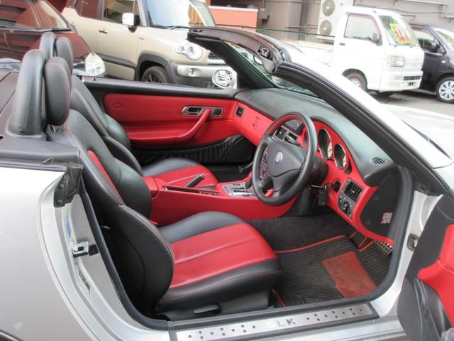 SLK230コンプレッサー 黒赤レザー クルコン 西新(10枚目)