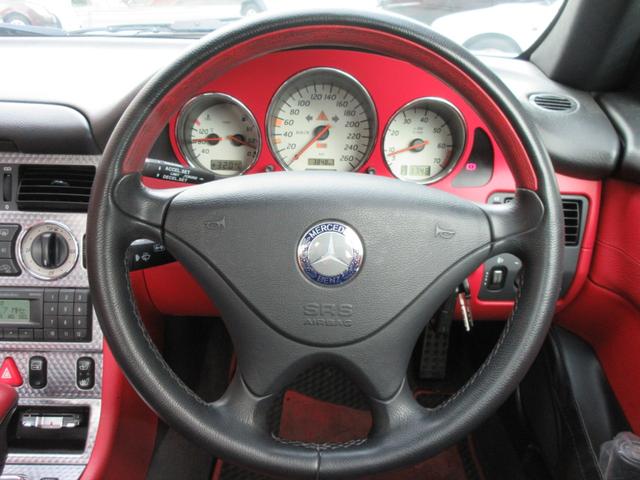 SLK230コンプレッサー 黒赤レザー クルコン 西新(11枚目)