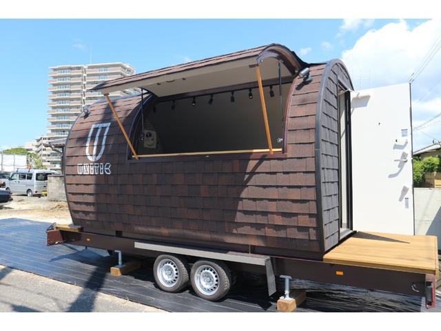 日本 コンテナフルトレーラー　移動販売　キッチンカー　キャンピングカー　トレーラーハウス　移動式サウナ　用途色々　オーダーメイド　自由空間　好きな仕様　移動式事務所　一人空間（5枚目）