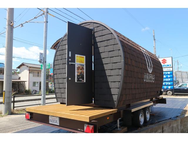 日本 コンテナフルトレーラー　移動販売　キッチンカー　キャンピングカー　トレーラーハウス　移動式サウナ　用途色々　オーダーメイド　自由空間　好きな仕様　移動式事務所　一人空間（8枚目）