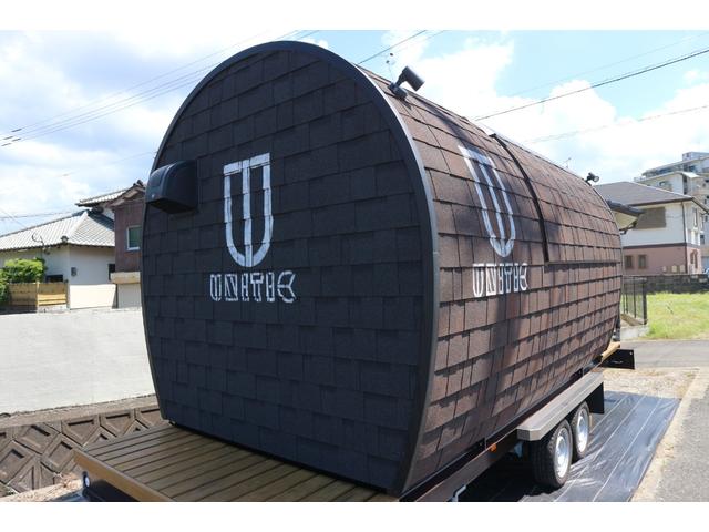 日本 コンテナフルトレーラー　移動販売　キッチンカー　キャンピングカー　トレーラーハウス　移動式サウナ　用途色々　オーダーメイド　自由空間　好きな仕様　移動式事務所　一人空間（9枚目）