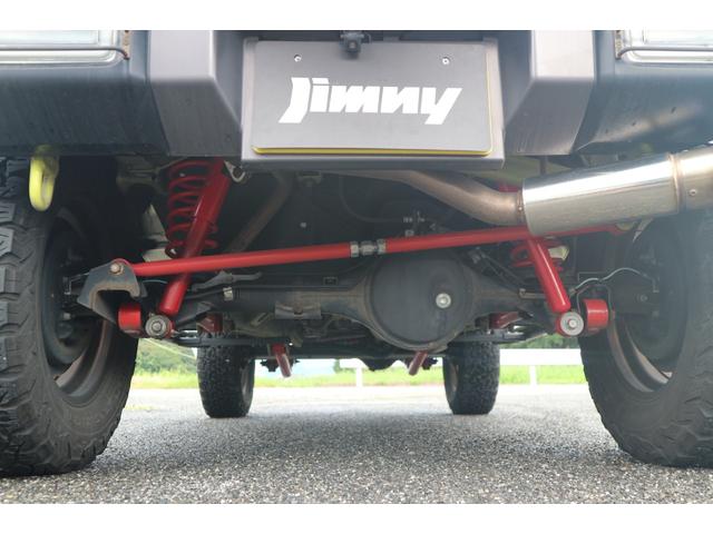 ジムニー ＸＬ　アルマージ３インチリフトアップ・レイズ１６インチホイール・２１５／７０－１６・ケンスタイル前後バンパー・モンスターグリル・社外テールランプ（シーケンシャル）・フローティングナビ・フルセグ・ＢＴ（43枚目）