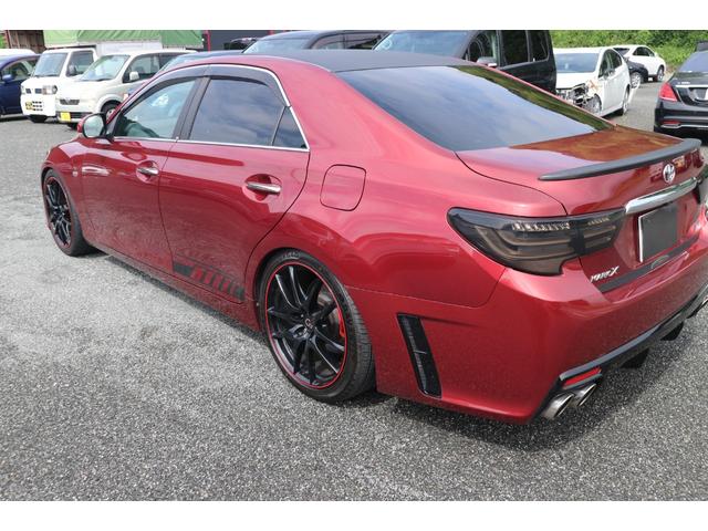 マークＸ ２５０Ｇ　Ｓパッケージ　Ｇ’ｓ　テイン車高調・社外３眼ヘッドライト・前後シーケンシャルウインカー・社外テール・マフラー・車検８年３月・ルーフカーボンラッピング・ローダウン・レッドキャリパー・（6枚目）