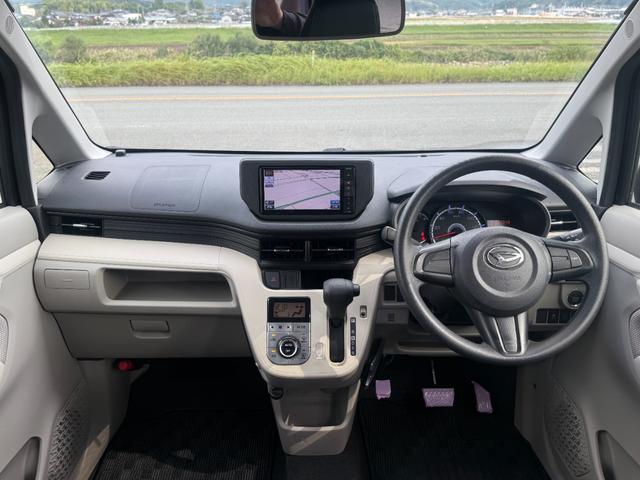 ムーヴ X ポリマーコート内装クリーニング済 スマートキー SDナビ フルセグTV DVD再生可 Bluetoothオーディオ ETC 新品バッテリー エンジンオイル オイルエレメント ブレーキフルード交換整備済(3枚目)