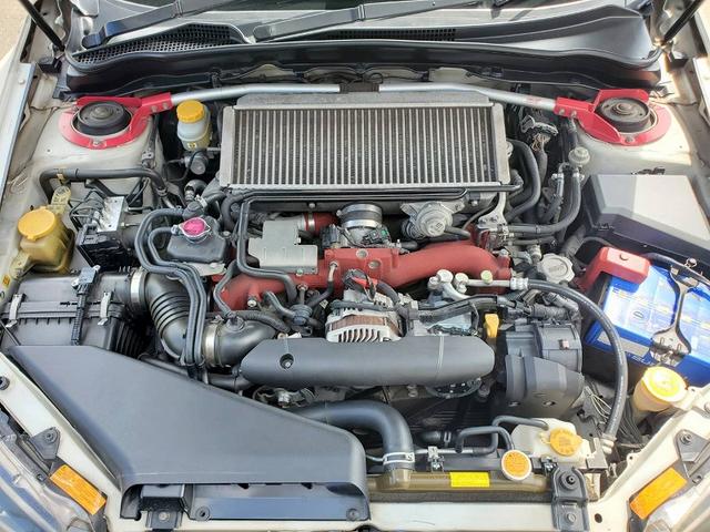 インプレッサ ＷＲＸ　ＳＴｉ　純正オプション鍛造ＳＴｉ１８ＡＷ　純正オプションＲＥＣＡＲＯシート　純正オプションＳＴｉマフラー　ＳＴｉフロントアンダースポイラー　ブースト計　ＳＴｉタワーバー　ＳＴｉシフトノブ　社外ナビＴＶ　ＥＴＣ（33枚目）