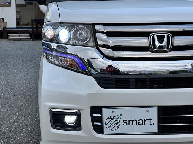 Ｎ－ＢＯＸカスタム Ｇ　ＳＳパッケージ　両側パワースライドドア　ＳＤナビ　フルセグ　Ｂｌｕｅｔｏｏｔｈ　ＤＶＤ再生　ＣＤ　バックカメラ　ＥＴＣ　ＨＩＤヘッドライト　フォグ　社外１５インチアルミ　電動格納ミラー　ベンチシート（16枚目）