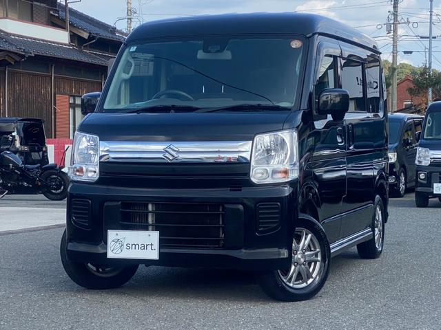 エブリイワゴン ＪＰターボ　ナビ／フルセグ／Ｂｌｕｅｔｏｏｔｈ／バックモニター／ＤＶＤ再生／ＥＴＣ／両側スライドドア／プッシュスタート／スマートキー／１３インチＡＷ／衝突被害軽減システム／盗難防止装置（3枚目）