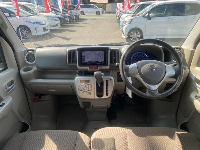 エブリイワゴン ＪＰターボ　ナビ／フルセグ／Ｂｌｕｅｔｏｏｔｈ／バックモニター／ＤＶＤ再生／ＥＴＣ／両側スライドドア／プッシュスタート／スマートキー／１３インチＡＷ／衝突被害軽減システム／盗難防止装置（11枚目）