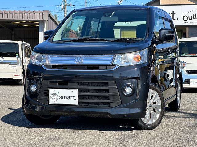 ワゴンＲスティングレー Ｘ　ＳＤナビ　フルセグ　ＤＶＤ再生　ＣＤ　シートヒーター　ＨＩＤヘッドライト　フォグ　セーフティーサポートブレーキ　スマートキー　プッシュスタート　純正アルミ　ベンチシート（2枚目）