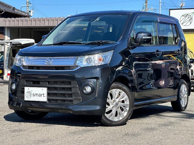 ワゴンＲスティングレー Ｘ　ＳＤナビ　フルセグ　ＤＶＤ再生　ＣＤ　シートヒーター　ＨＩＤヘッドライト　フォグ　セーフティーサポートブレーキ　スマートキー　プッシュスタート　純正アルミ　ベンチシート（3枚目）