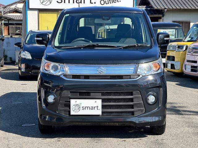 ワゴンＲスティングレー Ｘ　ＳＤナビ　フルセグ　ＤＶＤ再生　ＣＤ　シートヒーター　ＨＩＤヘッドライト　フォグ　セーフティーサポートブレーキ　スマートキー　プッシュスタート　純正アルミ　ベンチシート（4枚目）