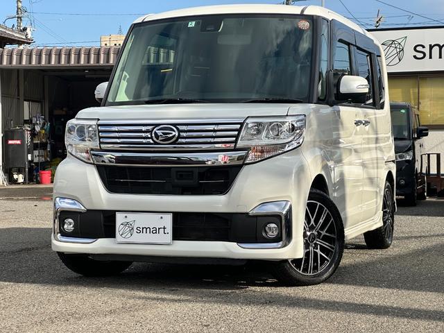 タント カスタムX SAII パワースライドドア SDナビ フルセグ Bluetooth DVD再生 CD バックカメラ ETC LEDヘッドライト フォグ スマートキー2個 プッシュスタート 社外15インチアルミ(2枚目)