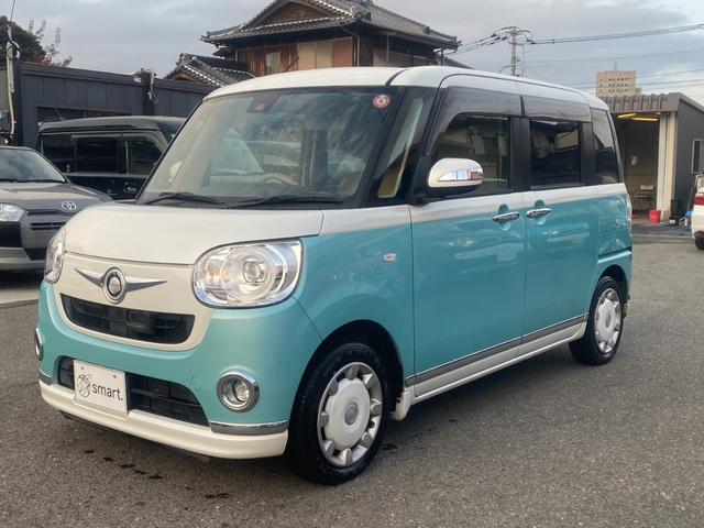 ムーヴキャンバス Ｇメイクアップ　ＳＡＩＩ　８インチ純正ナビ／フルセグ／ＤＶＤ再生／Ｂｌｕｅｔｏｏｔｈ／全方位モニター／両側電動スライドドア／ＬＥＤヘッドライト／フロントフォグランプ／プッシュスタート／アイドリングストップ／スマートキー（4枚目）