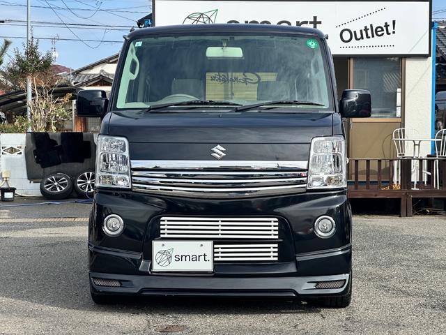 エブリイワゴン PZターボ パワースライドドア 社外エアロ TEIN車高調 16インチアルミ フリップダウンモニター SDナビ フルセグ Bluetooth DVD再生 CD ETC LEDヘッドライト LEDフォグ(4枚目)