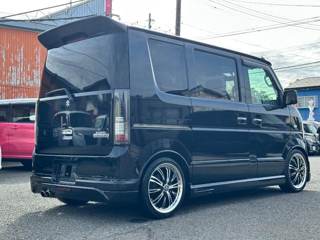 エブリイワゴン PZターボ パワースライドドア 社外エアロ TEIN車高調 16インチアルミ フリップダウンモニター SDナビ フルセグ Bluetooth DVD再生 CD ETC LEDヘッドライト LEDフォグ(10枚目)