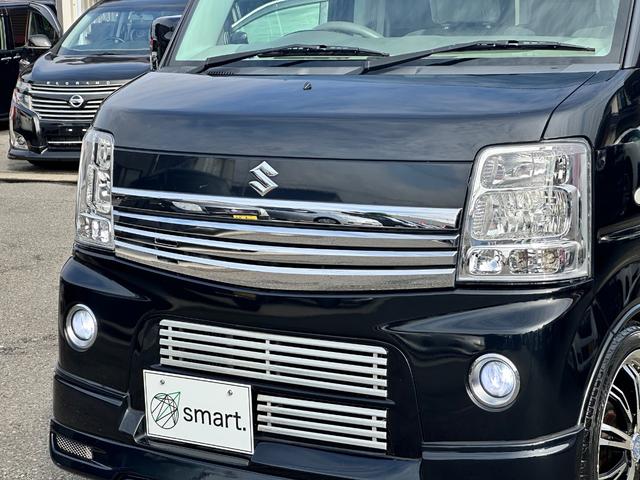 エブリイワゴン PZターボ パワースライドドア 社外エアロ TEIN車高調 16インチアルミ フリップダウンモニター SDナビ フルセグ Bluetooth DVD再生 CD ETC LEDヘッドライト LEDフォグ(32枚目)