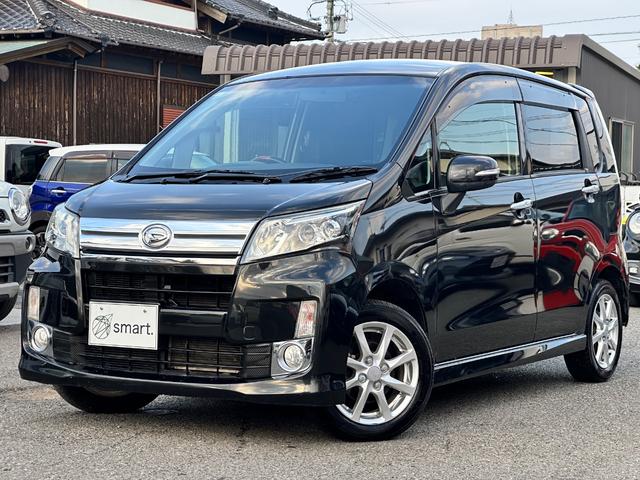 ムーヴ カスタム　Ｘ　ＤＶＤ再生　ＣＤ　ＨＩＤヘッドライト　フォグ　アイドリングストップ　プッシュスタート　スマートキー　純正アルミ　ウッド調パネル　ＭＯＭＯハンドル（3枚目）