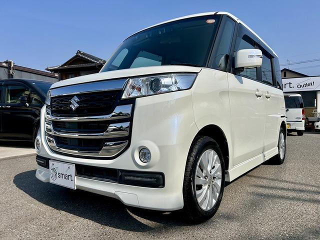 スペーシアカスタムＺ ベースグレード　パワースライドドア　スライドドアクローザー　衝突軽減　純正ナビ　フルセグ　ＤＶＤ再生　Ｂｌｕｅｔｏｏｔｈ対応　ＥＴＣ　ドラレコ　ＨＩＤヘッドライト　フォグ　シートヒーター　オートライト　セキュリティ（2枚目）