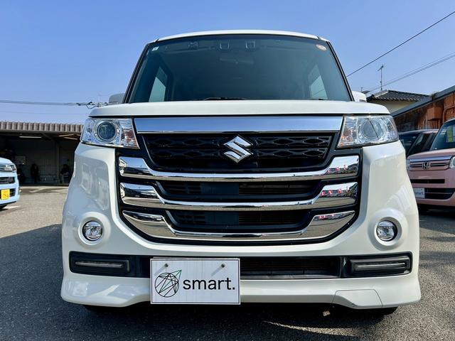 スペーシアカスタムＺ ベースグレード　パワースライドドア　スライドドアクローザー　衝突軽減　純正ナビ　フルセグ　ＤＶＤ再生　Ｂｌｕｅｔｏｏｔｈ対応　ＥＴＣ　ドラレコ　ＨＩＤヘッドライト　フォグ　シートヒーター　オートライト　セキュリティ（3枚目）