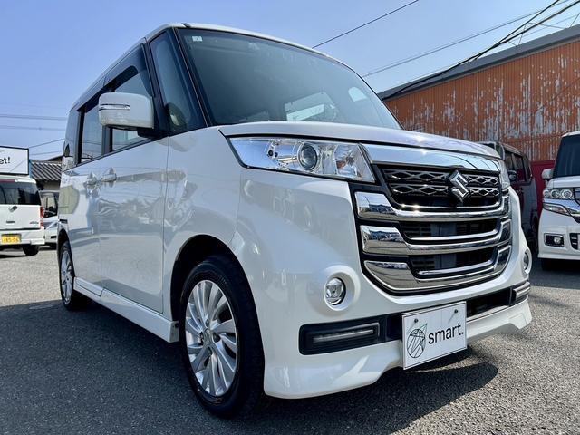 スペーシアカスタムＺ ベースグレード　パワースライドドア　スライドドアクローザー　衝突軽減　純正ナビ　フルセグ　ＤＶＤ再生　Ｂｌｕｅｔｏｏｔｈ対応　ＥＴＣ　ドラレコ　ＨＩＤヘッドライト　フォグ　シートヒーター　オートライト　セキュリティ（4枚目）