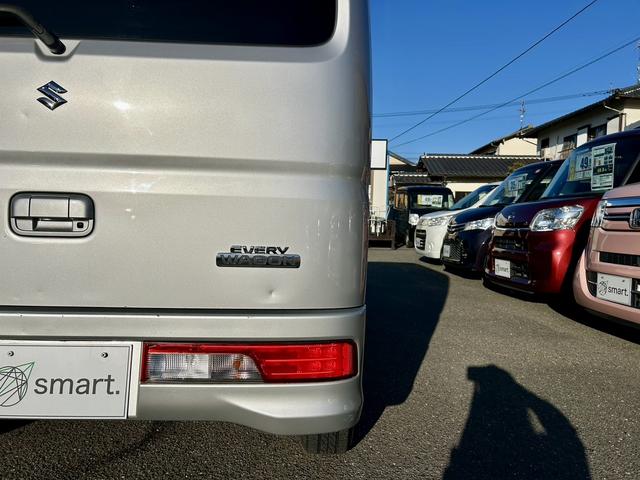 エブリイワゴン JPターボ ターボ ハイルーフ スライドドア レーダーブレーキサポート 1DINオーディオ ETC ドライブレコーダー 電動格納ミラー セキュリティアラーム サンバイザー リアワイパー(38枚目)