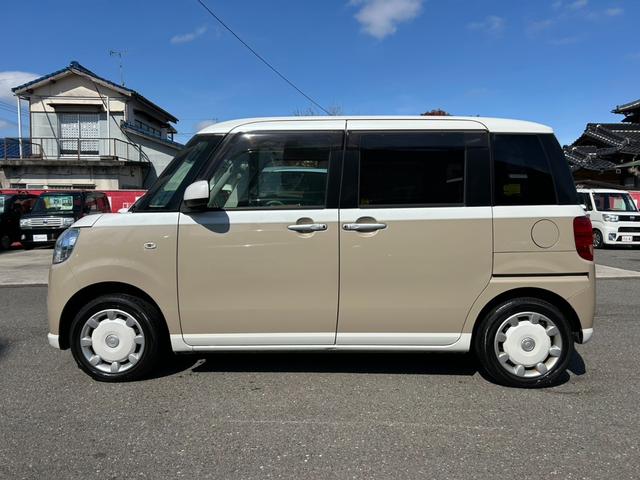 ムーヴキャンバス Ｘリミテッド　ＳＡＩＩ　ナビ／ワンセグ／Ｂｌｕｅｔｏｏｔｈ／ＤＶＤ再生／両側電動スライドドア／プッシュスタート／スマートキー／アイドリングストップ／オートライト／衝突被害軽減システム／盗難防止装置（6枚目）