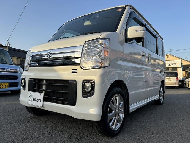 エブリイワゴン PZターボスペシャル 両側パワースライドドア オートステップ HIDヘッドライト フォグ スマートキー プッシュスタート 純正アルミ オートエアコン ウィンカーミラー 電動格納ミラー(2枚目)