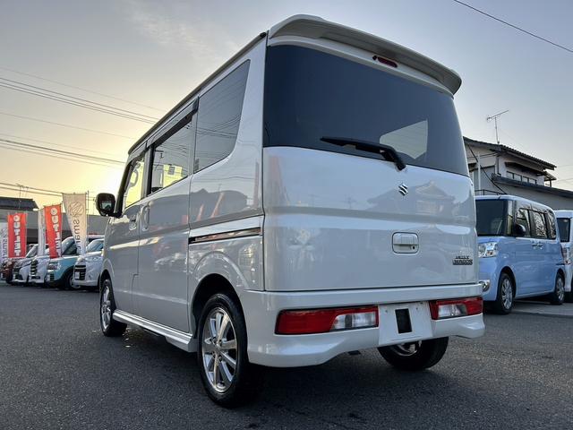 エブリイワゴン PZターボスペシャル 両側パワースライドドア オートステップ HIDヘッドライト フォグ スマートキー プッシュスタート 純正アルミ オートエアコン ウィンカーミラー 電動格納ミラー(7枚目)