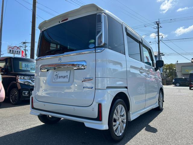 スペーシアカスタム ハイブリッドＧＳ　スズキセーフティーサポート／ナビ／フルセグ／全方位カメラ／ＤＶＤ再生／両側スライドドア片側電動／プッシュスタート／スマートキー／レーンキープアシスト／盗難防止装置／衝突被害軽減システム（10枚目）