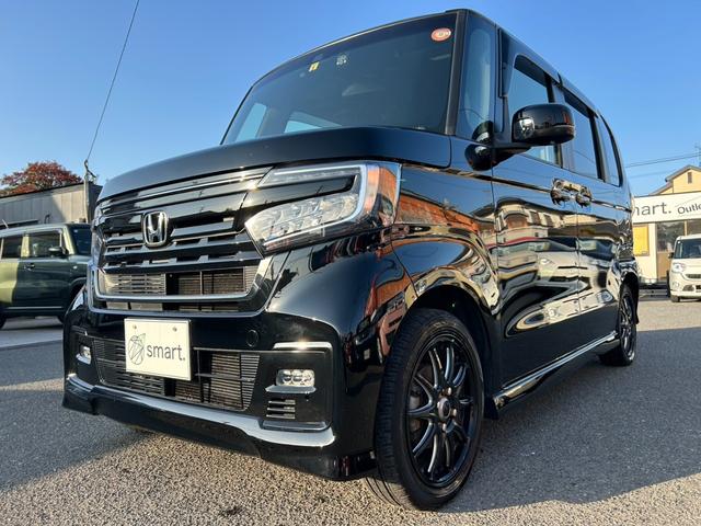 Ｎ－ＢＯＸカスタム Ｌターボ　スタイル＋ブラック　ナビ／フルセグ／バックモニター／ＥＴＣ／プッシュスタート／スマートキー／ドラレコ／両側電動スライドドア／オートライト／ＬＥＤヘッドライト／フロントフォグランプ／障害物センサー／衝突軽減システム（3枚目）