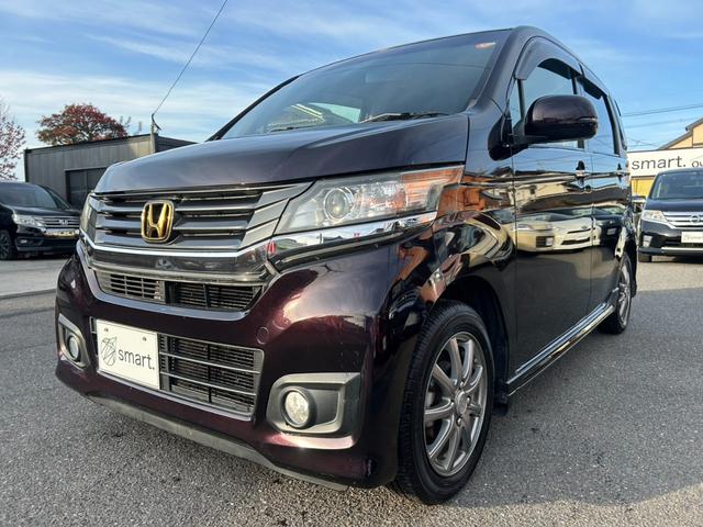 N-WGNカスタム G・Lパッケージ ナビ/ワンセグ/バックモニター/プッシュスタート/スマートキー/オートライト/HIDヘッドライト/フロントフォグランプ/社外AW/オートエアコン/盗難防止装置(3枚目)