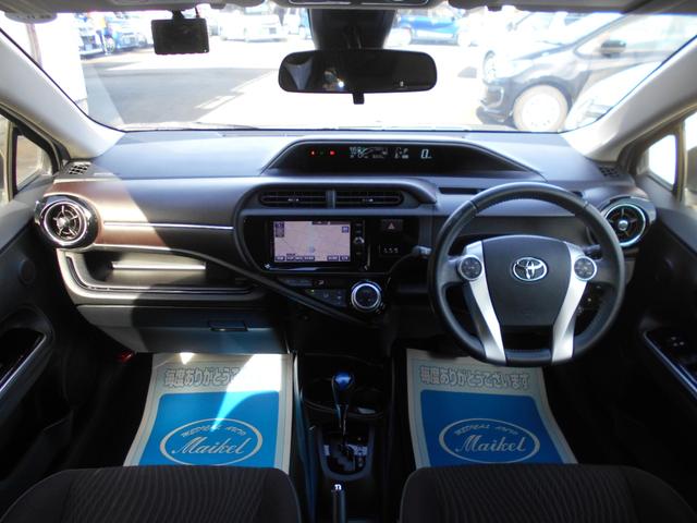 アクア Ｇ　ナビ　ＤＶＤビデオ再生　ＣＤ録音　フルセグＴＶ　Ｂｌｕｅｔｏｏｔｈオーディオ　ステリモ　バックカメラ　キセノンオートライト　トヨタセーフティセンス　クルコン　ビルトインＥＴＣ　スマートキー（9枚目）