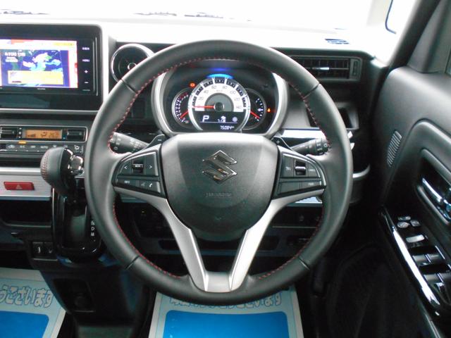 スペーシアカスタム ハイブリッドＸＳターボ　ナビ　ＤＶＤ再生　ＣＤ録音　フルセグ　Ｂｌｕｅｔｏｏｔｈ　バックカメラ　デュアルセンサーブレーキサポート　パドルシフト　クルコン　両側パワスラ　ＬＥＤオートライト　ハーフレザーシート　シートヒーター（11枚目）