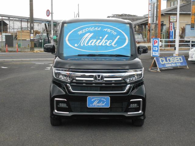 Ｎ－ＢＯＸカスタム Ｌターボ　８型ナビ　ＤＶＤビデオ再生　ＣＤ録音　Ｂｌｕｅｔｏｏｔｈオーディオ　フルセグ　バックカメラ　クルコン　ステリモ　ホンダセンシング　ハーフレザーシート　ＬＥＤオートライト　両パワスラ　コーナーソナー（2枚目）