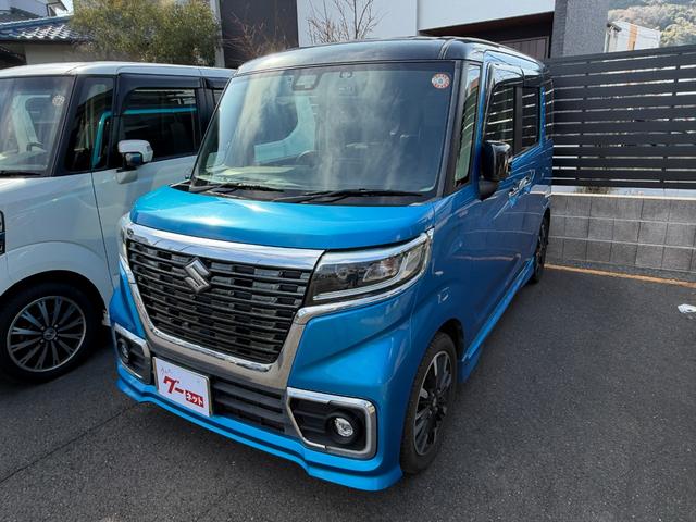 スペーシアカスタム ハイブリッドＸＳターボ　ナビ　フルセグ　全方位モニター　両側電動スライドドア　スマートキー　プッシュスタート　ドライブレコーダー　電動格納ミラー　シートヒーター（2枚目）