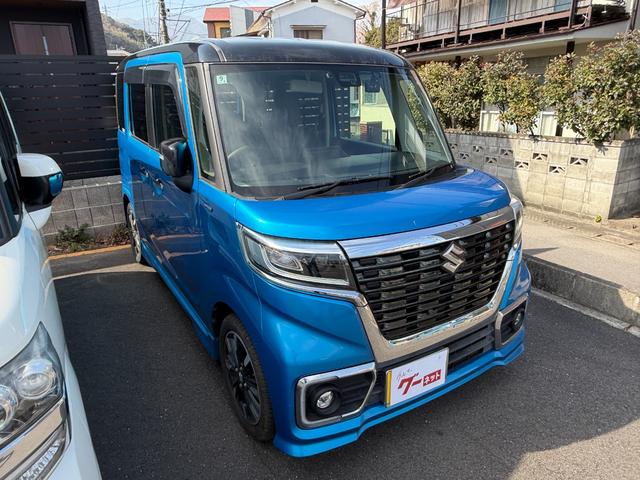 スペーシアカスタム ハイブリッドＸＳターボ　ナビ　フルセグ　全方位モニター　両側電動スライドドア　スマートキー　プッシュスタート　ドライブレコーダー　電動格納ミラー　シートヒーター（4枚目）