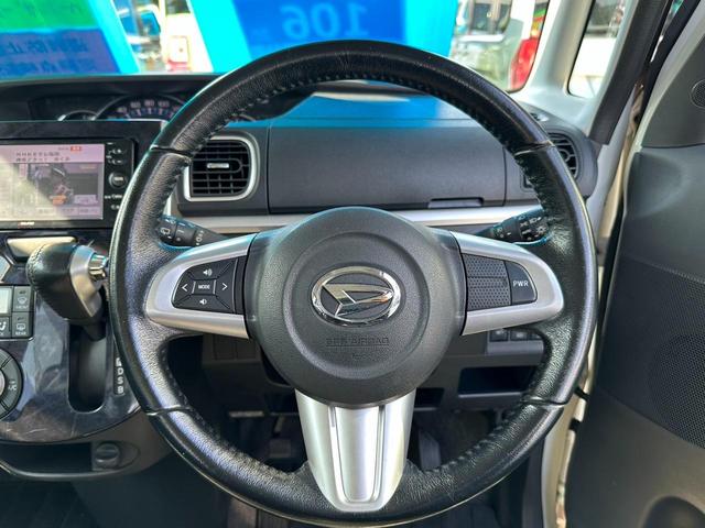 タント カスタムＲＳ　トップエディションＳＡＩＩＩ／衝突軽減ブレーキ　メモリーナビ　両側電動スライドドア　シートヒーター　ＬＥＤヘッドライト　ＬＥＤフォグ　デイライト　ハーフレザーシート　オートハイビーム　ＴＶ　ターボ　シートヒーター　記録簿　コーナーセンサー　ＣＤ（12枚目）