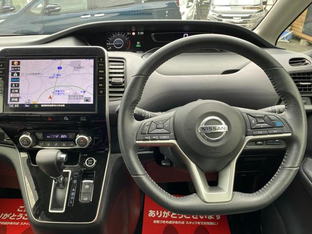 セレナ ハイウェイスターＶ／　純正１０インチＳＤナビ　フルセグ（走行中可）　ブルートゥース　ＤＶＤ再生　全方位カメラ　新品後部席モニター（ＨＤＭＩ入力対応）　両側電動スライド　レーダークルーズ　衝突軽減　パーキングアシスト　記録簿（14枚目）