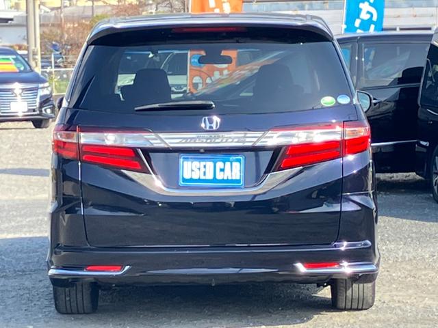 オデッセイ アブソルート 純正SDナビ フルセグ ブルートゥース DVD再生 純正後席モニタ バックカメラ 両側電動スライドドア レーダークルーズ レーンアラート レーンアシスト 禁煙車 衝突軽減 ハーフレザーシート ETC(6枚目)