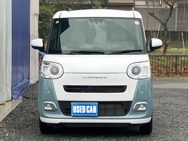 ムーヴキャンバス ストライプスＧ　スマホ連携ディスプレイオーディオ　ブルートゥース　両側パワースライドドア　衝突軽減ブレーキ　コーナーセンサー　オートハイビーム　シートヒーター　電子パーキング　　ＬＥＤライト　ＬＥＤフォグ　スペアキー（2枚目）