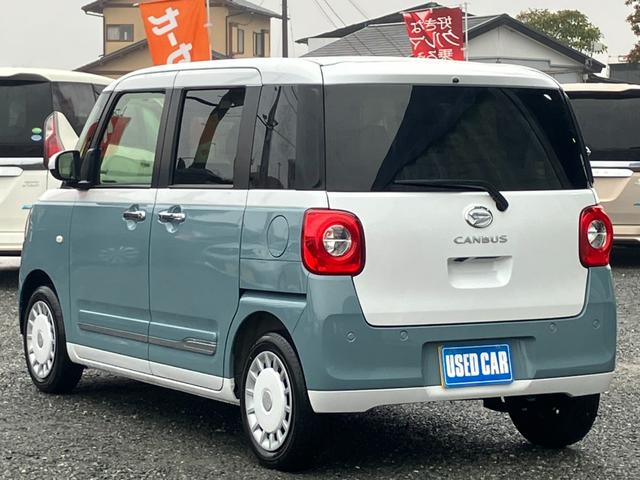 ムーヴキャンバス ストライプスＧ　スマホ連携ディスプレイオーディオ　ブルートゥース　両側パワースライドドア　衝突軽減ブレーキ　コーナーセンサー　オートハイビーム　シートヒーター　電子パーキング　　ＬＥＤライト　ＬＥＤフォグ　スペアキー（7枚目）