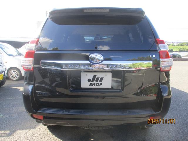 ランドクルーザープラド TX Lパッケージ 禁煙車 ベージュシート 7人乗り パワーシート スペアキー 純正7インチナビ プッシュスタート 電格ミラー ETC(6枚目)