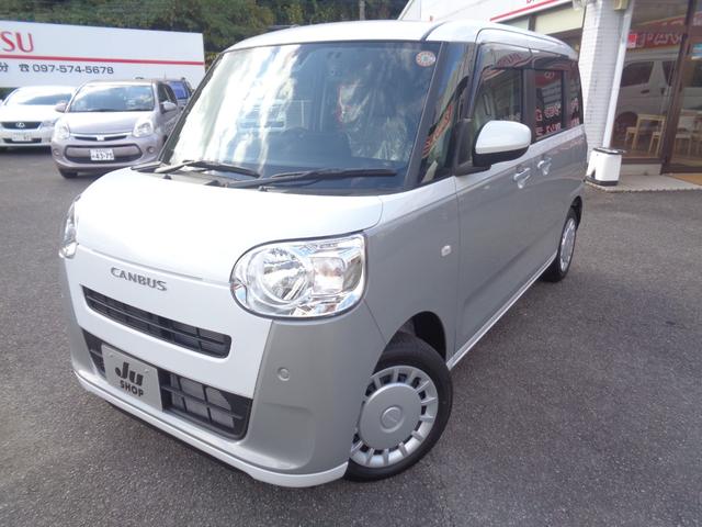 ムーヴキャンバス ストライプスＸ　ツートンカラー　社外７インチナビ　バックカメラ　ドライブレコーダー　両側パワースライドドア（4枚目）