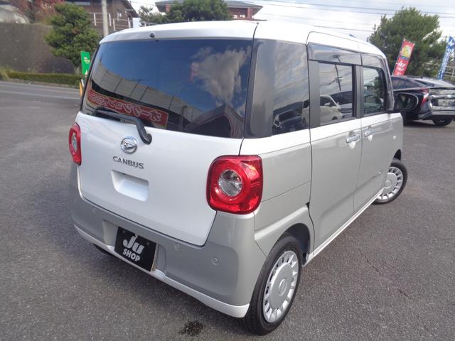 ムーヴキャンバス ストライプスＸ　ツートンカラー　社外７インチナビ　バックカメラ　ドライブレコーダー　両側パワースライドドア（7枚目）