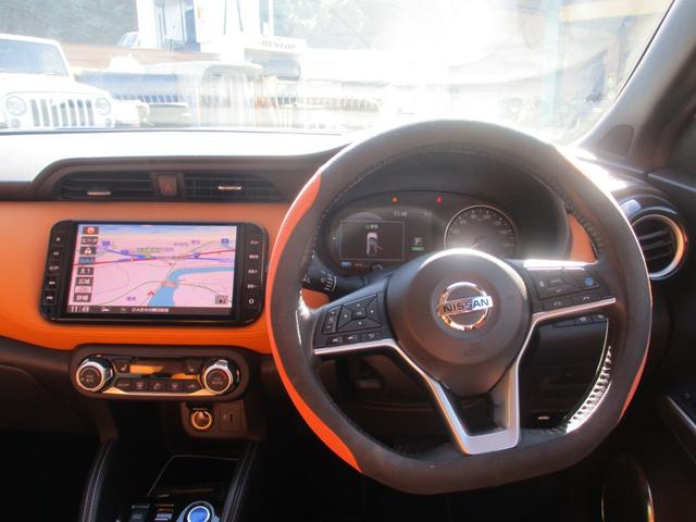 キックス Ｘ　ツートーンインテリアエディション　ワンオーナー車　禁煙車　純正９インチナビ　アラウンドビューモニター　プロパイロット　エマージェンシーブレーキ　インテリジェントミラー　シートヒーター　クルーズコントロール（9枚目）