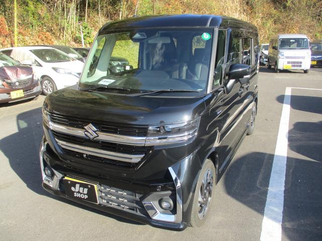 スペーシアカスタム ハイブリッドＸＳ　純正スズキコネクトナビ　全方位カメラ　シートヒーター　フルセグＴＶ　ＴＶキャンセラー　ステアリングヒーター　ＥＴＣ　アイドリングストップ　クルーズコントロール　ステアリングリモコン（5枚目）