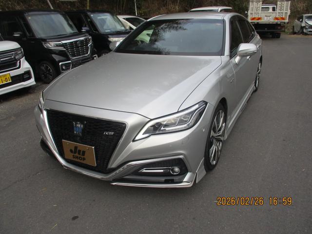 クラウンハイブリッド ＲＳアドバンス　モデリスタフルエアロ　モデリスタホイール　全方位カメラ　ＣＤ、ＤＶＤ　パワーシート　フルセグＴＶ　ドライブレコーダ－　オートハイビーム　クルーズコントロール　ステアリングリモコン　パドルシフト（3枚目）