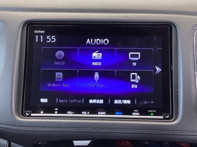 ヴェゼル ハイブリッドＸ・ホンダセンシング　純正メモリーナビ衝突低減ブレーキリアカメラ本革ステアＬＥＤヘッド　スマキー　ＢＫカメラ　ＵＳＢ　ＬＥＤヘッドライト　ＥＴＣ　パワーウィンドウ　ＤＶＤ再生可能　地デジＴＶ　盗難防止装置　横滑り防止（9枚目）